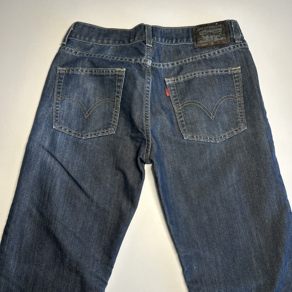Levis 514 Slim Straight Denim Blue Jeans Boys Youth Size 18 REG 29 x 29 EUC - Picture 2 of 12